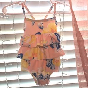Carters Ruffle Floral Bathing suit